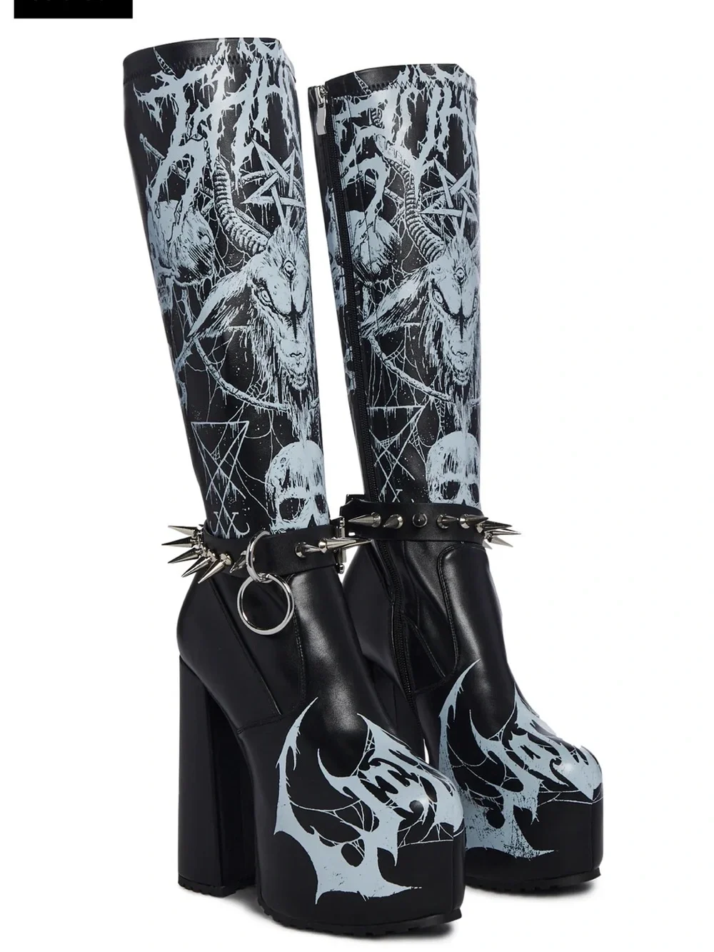 CURSED ELEGY PLATFORM BOOTS WIDOW/ DOLLSKILL